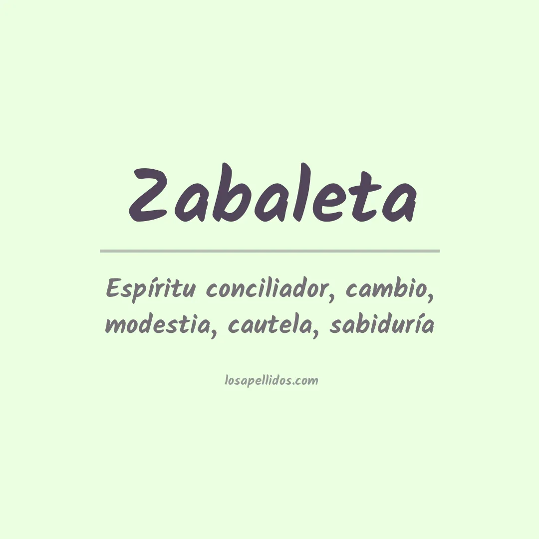 Apellido Zabaleta