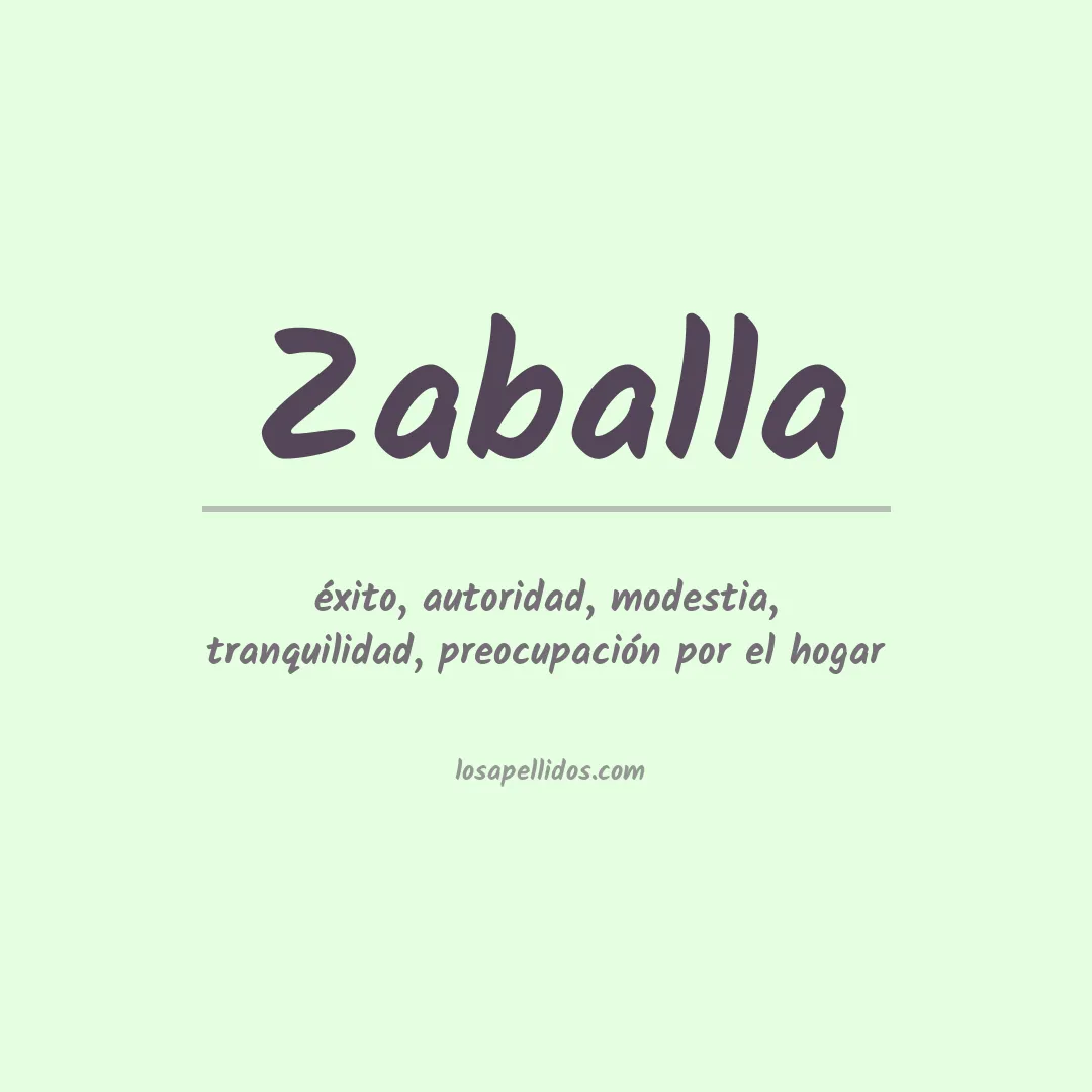 Apellido Zaballa