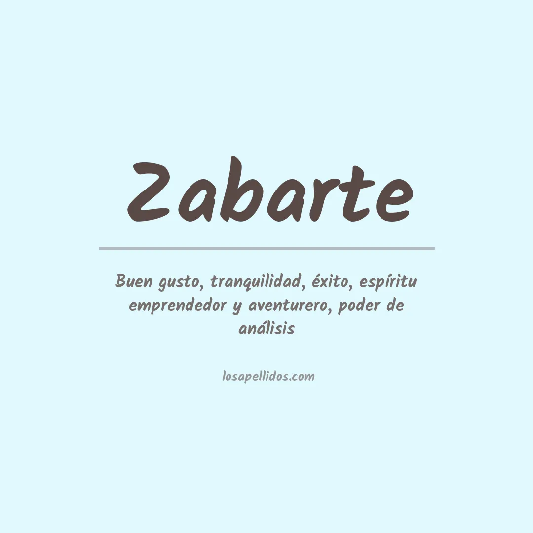 Apellido Zabarte