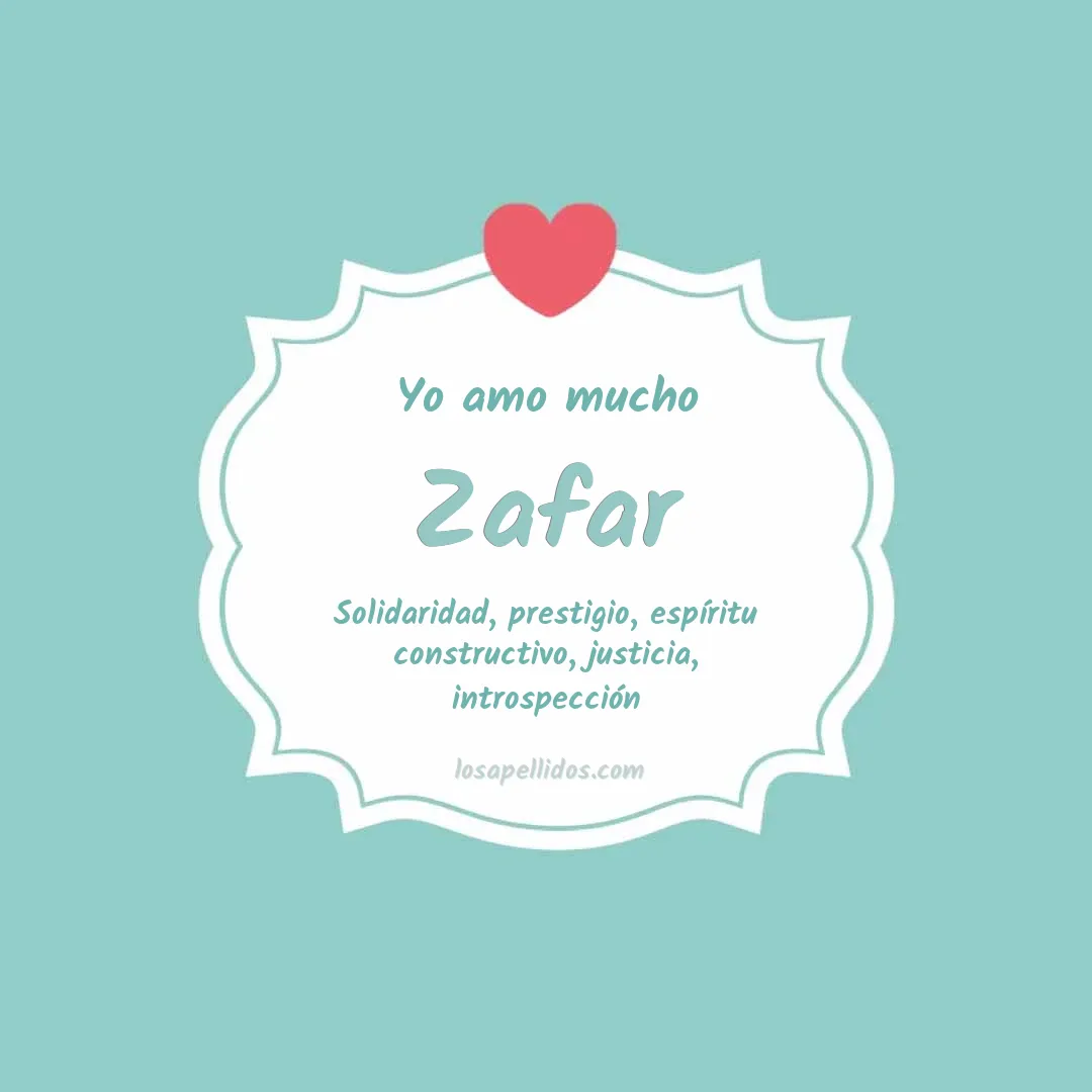 Yo amo mucho Zafar