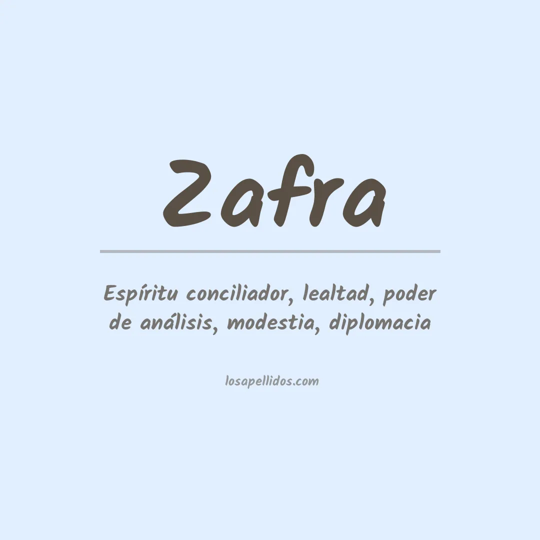 Apellido Zafra