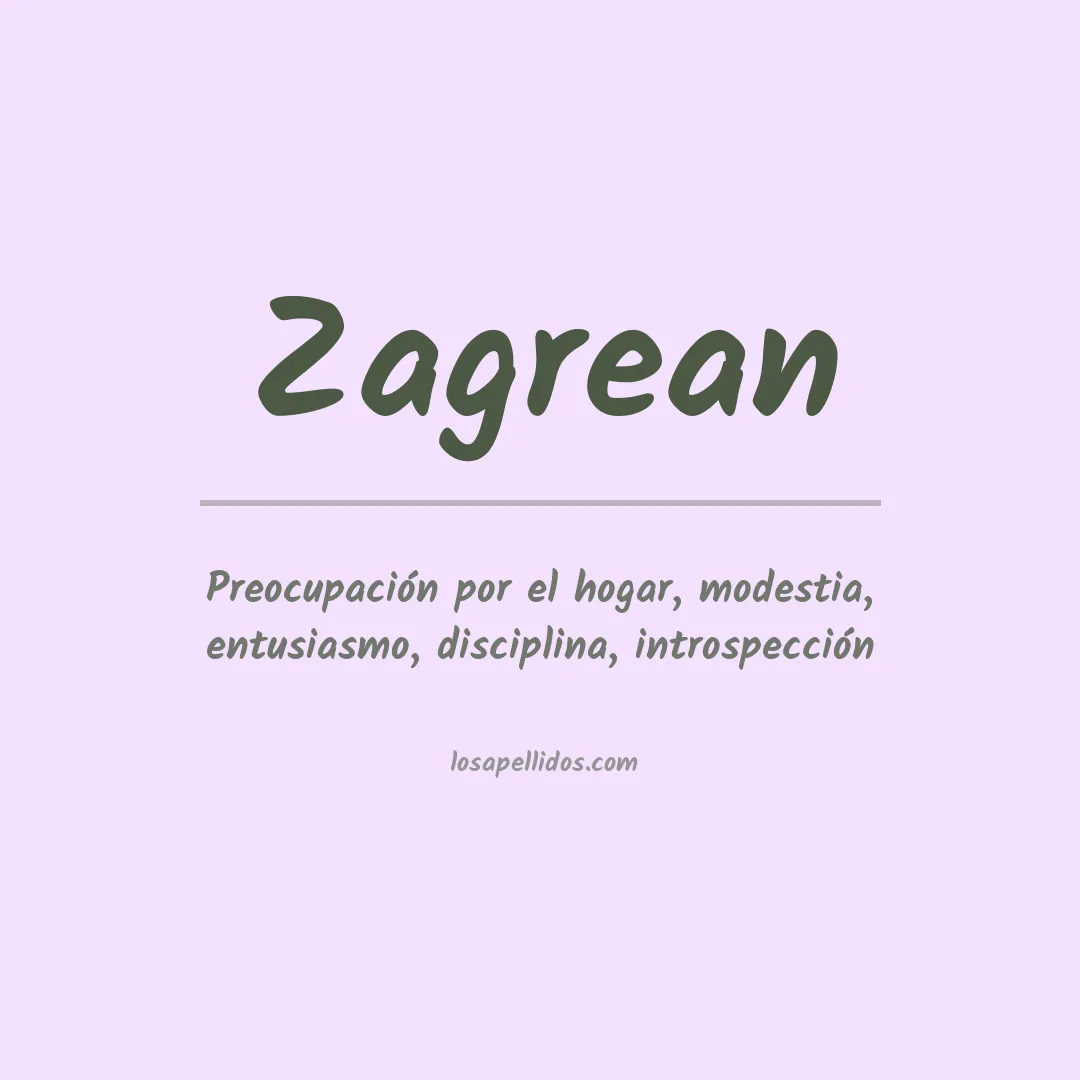 Apellido Zagrean