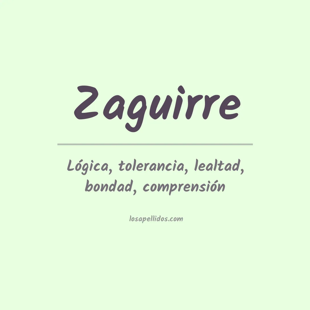 Apellido Zaguirre
