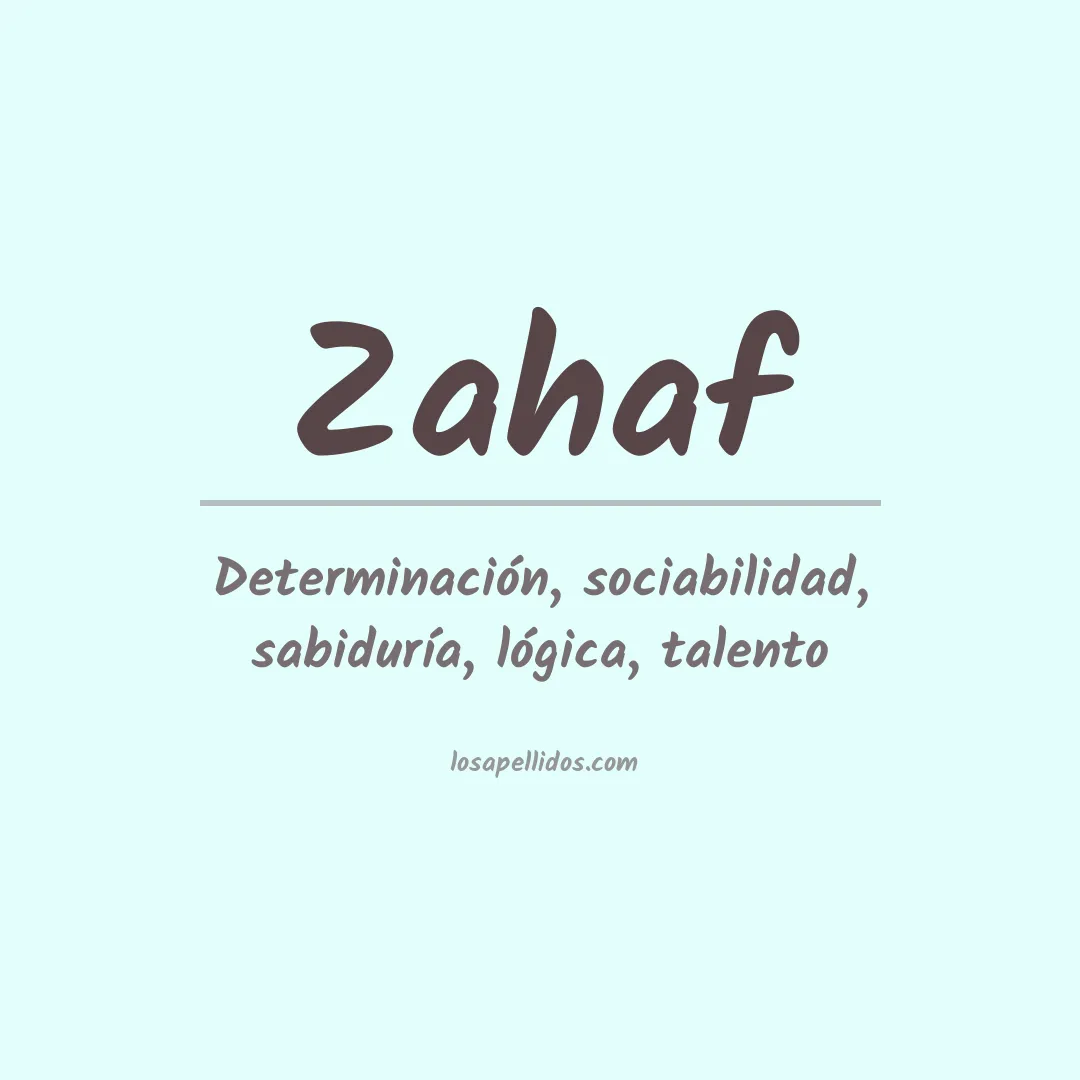 Apellido Zahaf