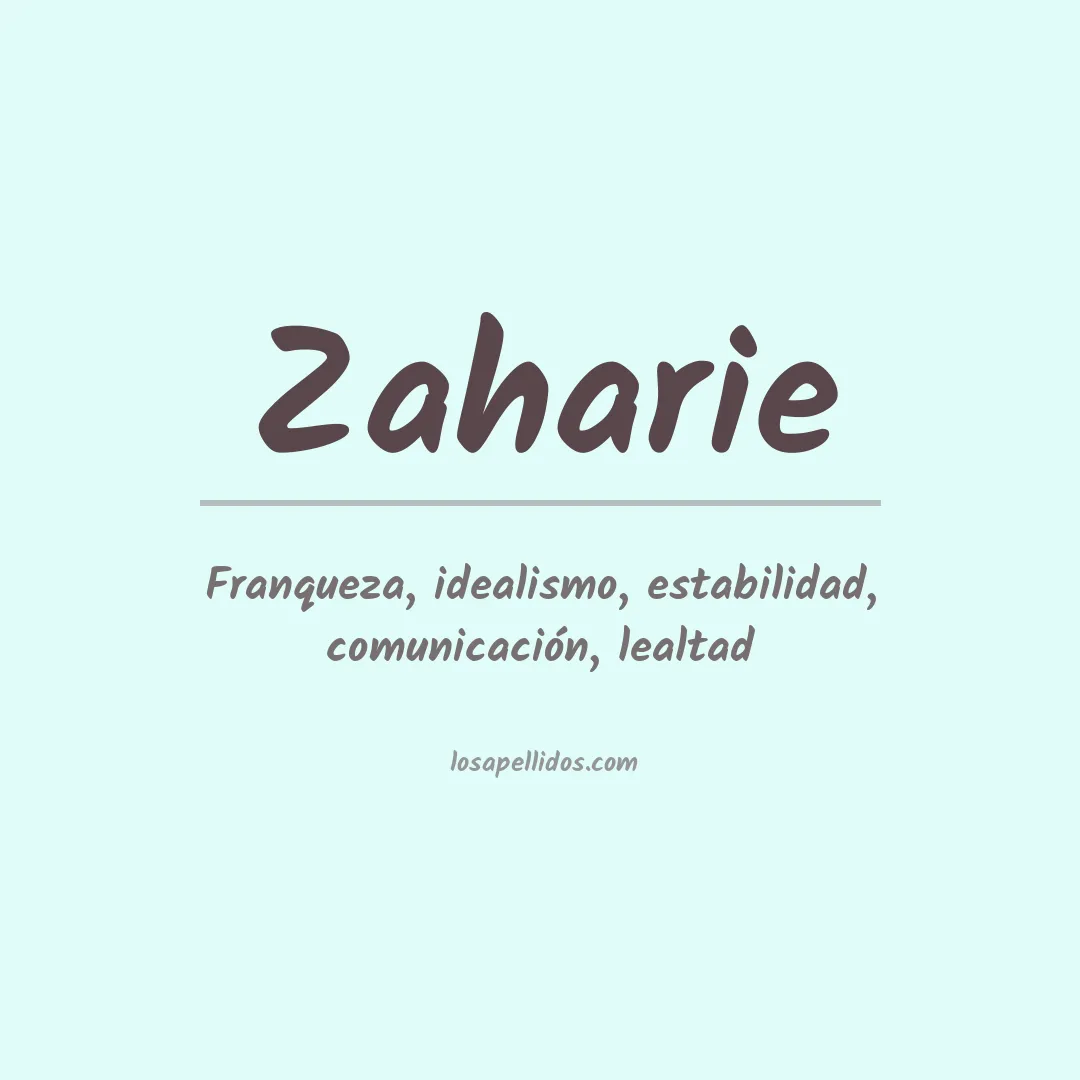 Apellido Zaharie