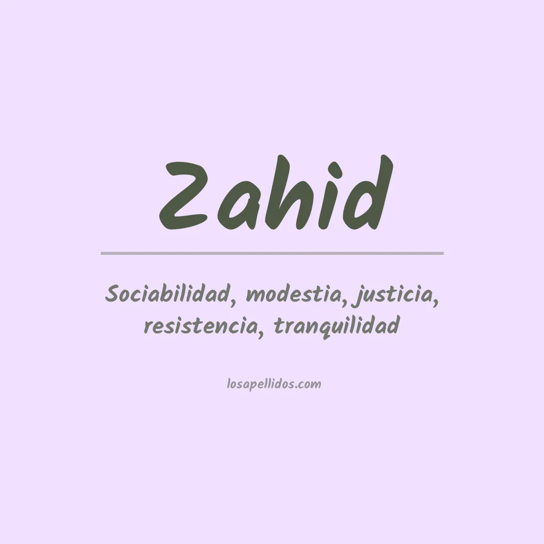 Apellido Zahid