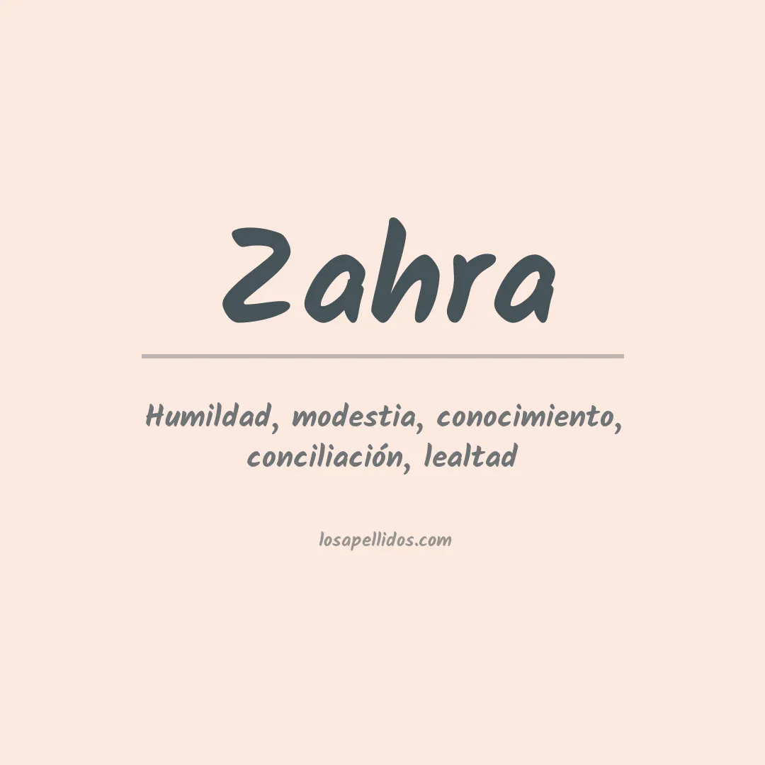 Apellido Zahra