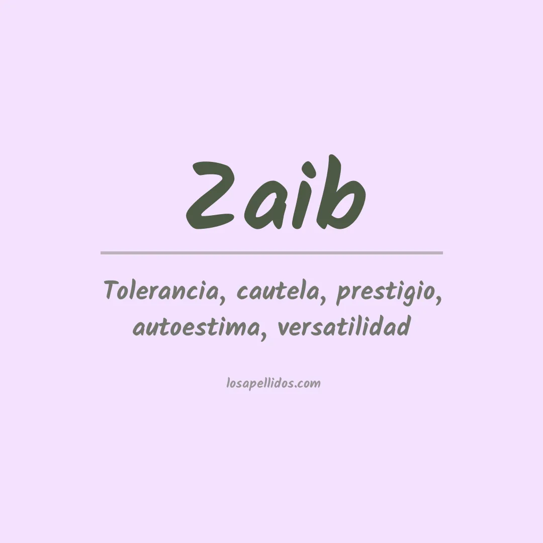 Apellido Zaib