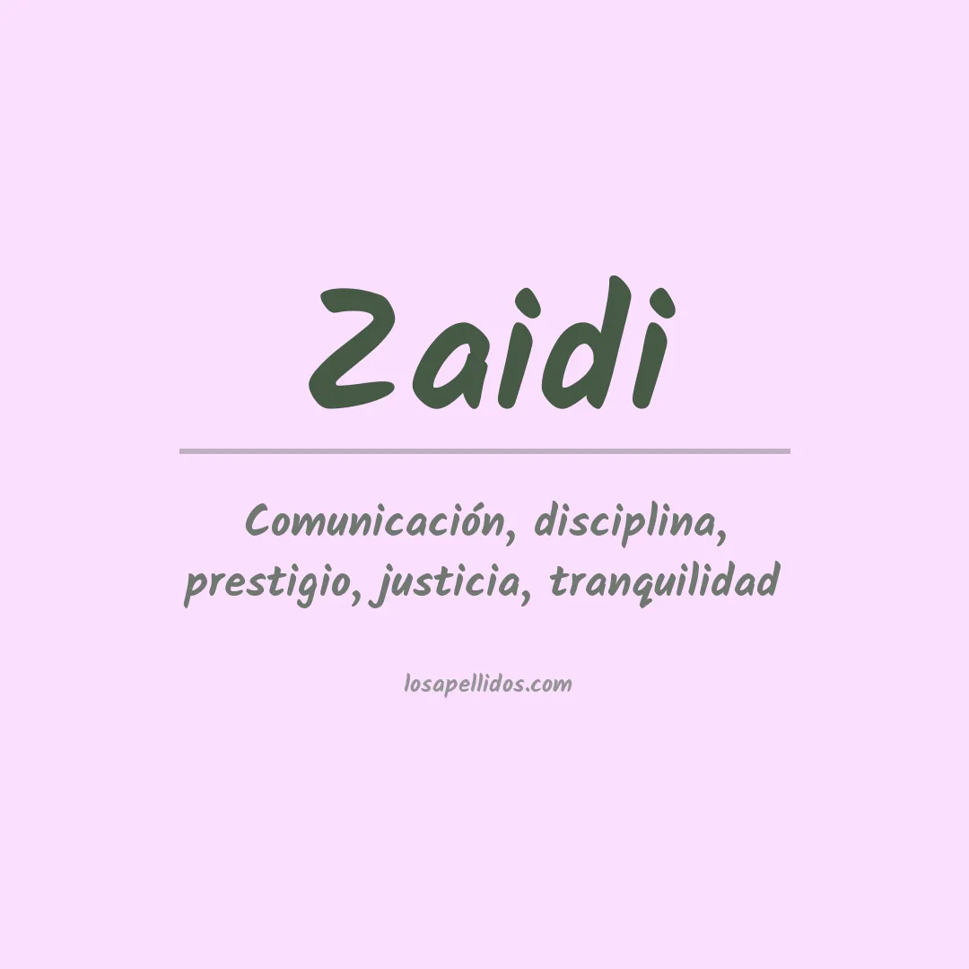 Apellido Zaidi