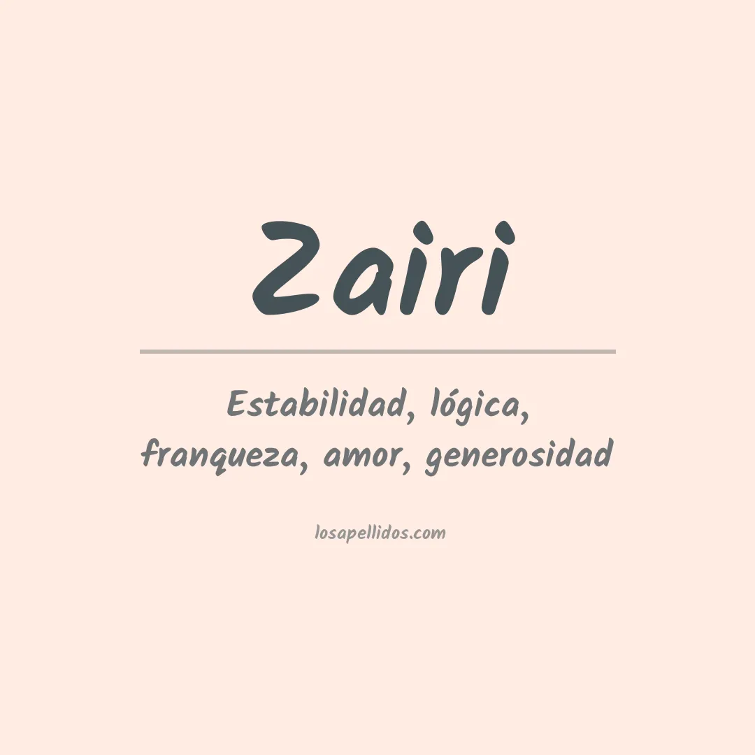 Apellido Zairi