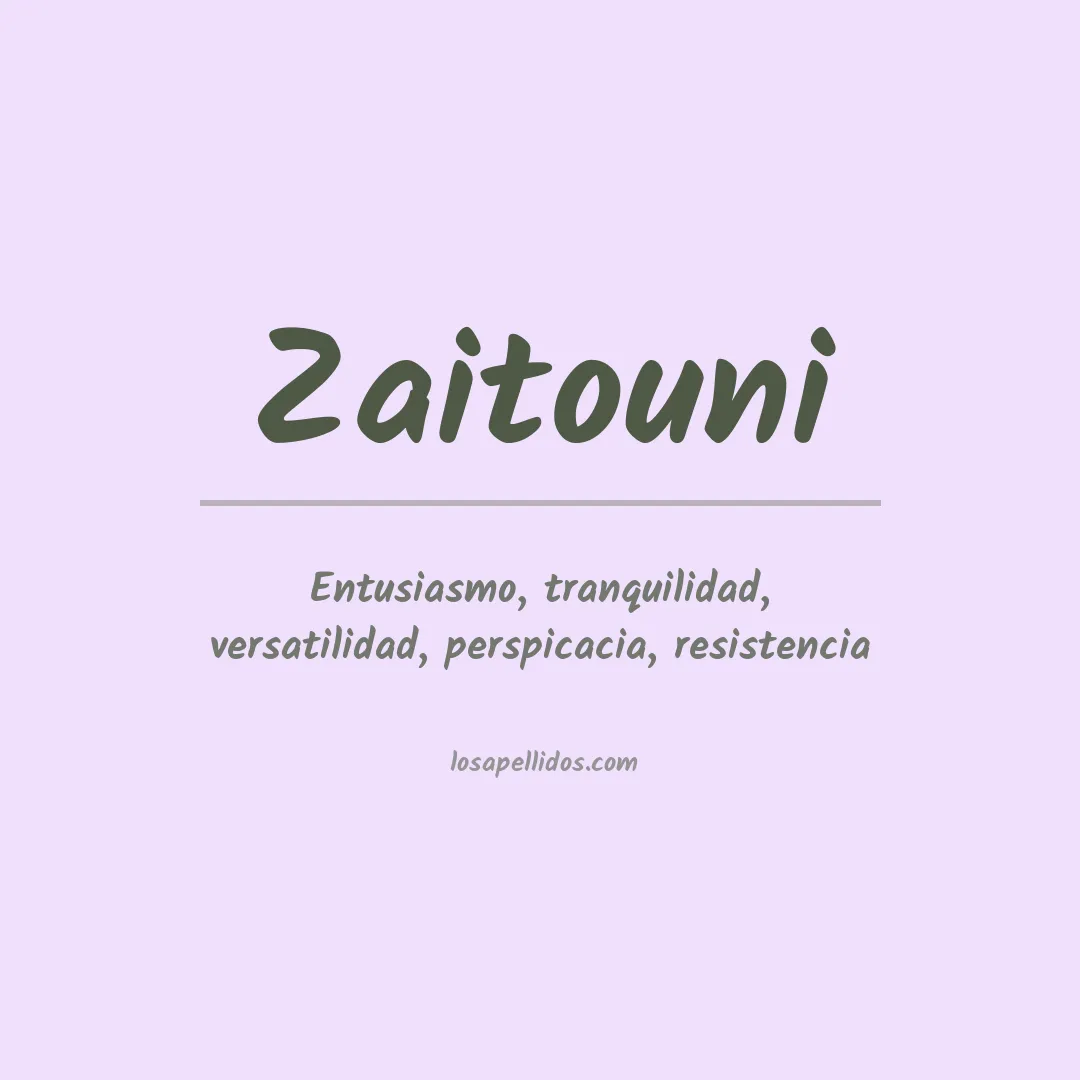 Apellido Zaitouni