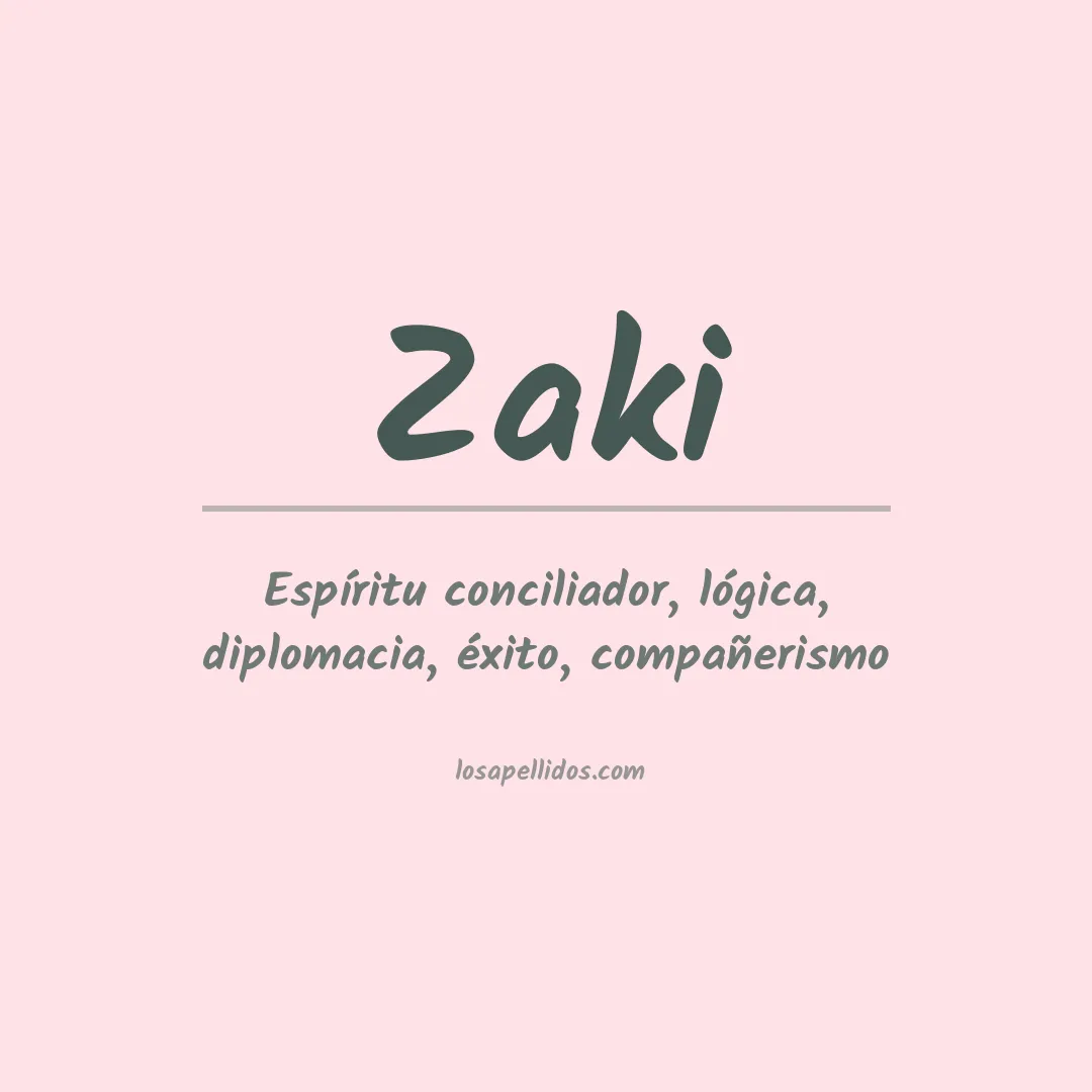 Apellido Zaki