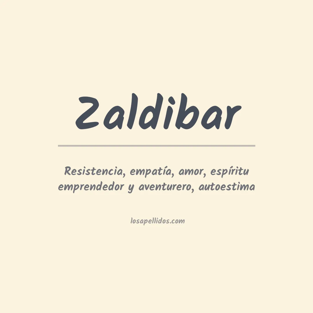 Significado del Apellido Zaldibar