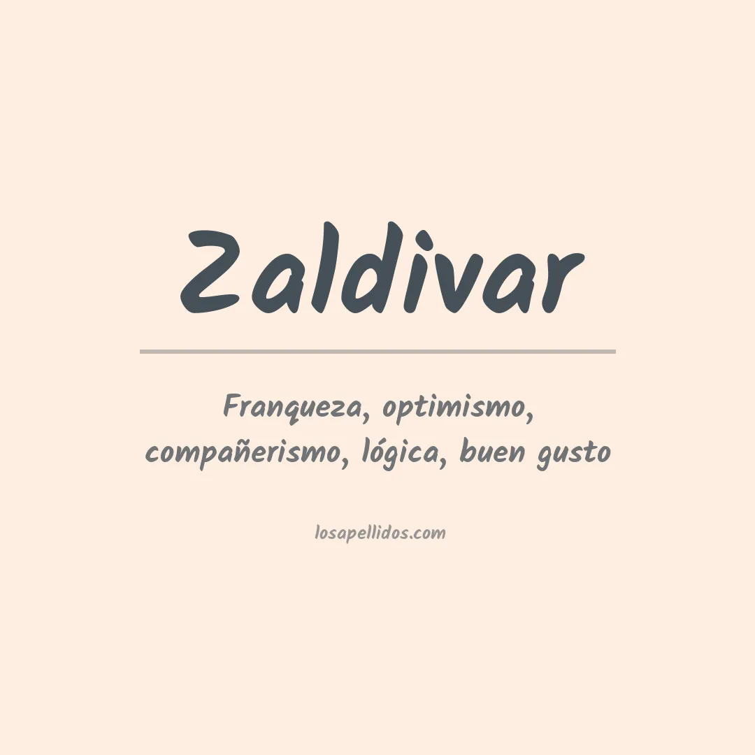 Apellido Zaldívar
