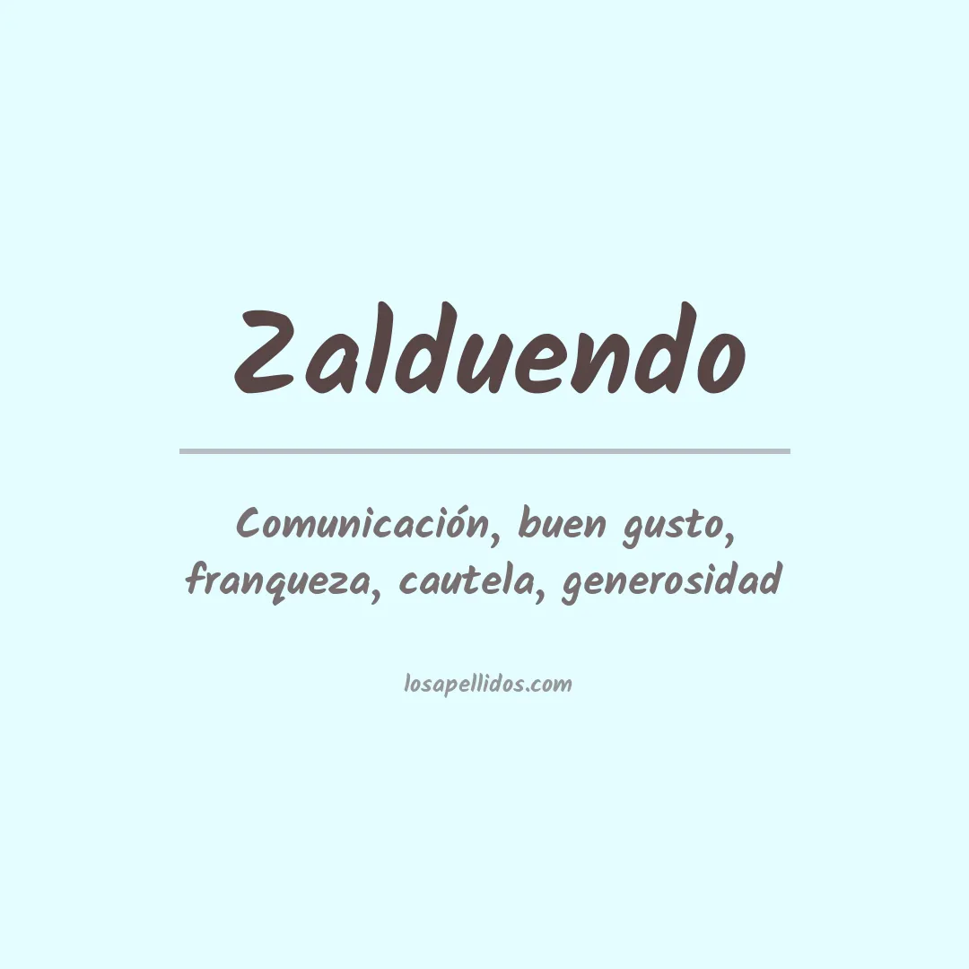 Apellido Zalduendo