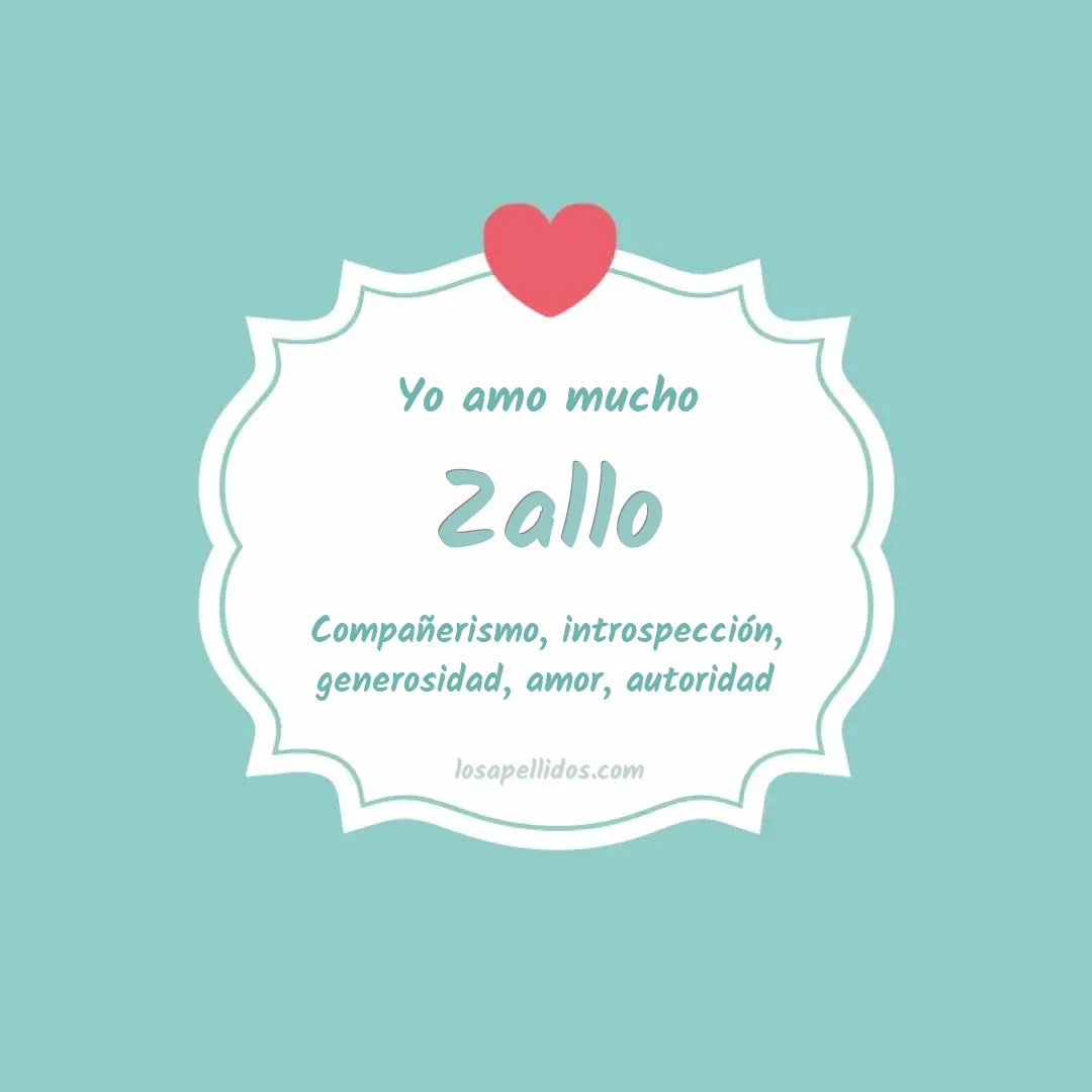 Yo amo mucho Zallo