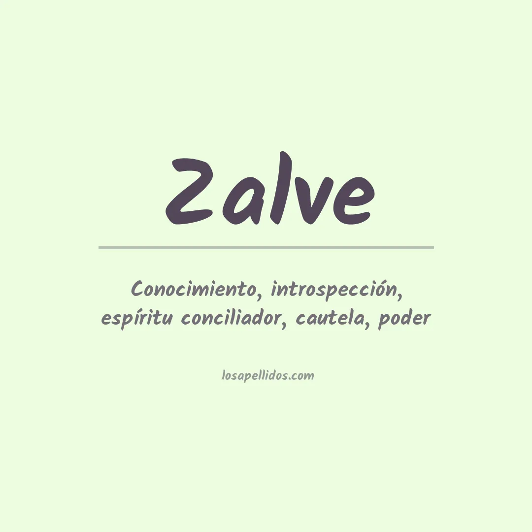 Apellido Zalve