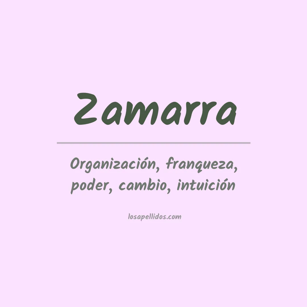 Apellido Zamarra