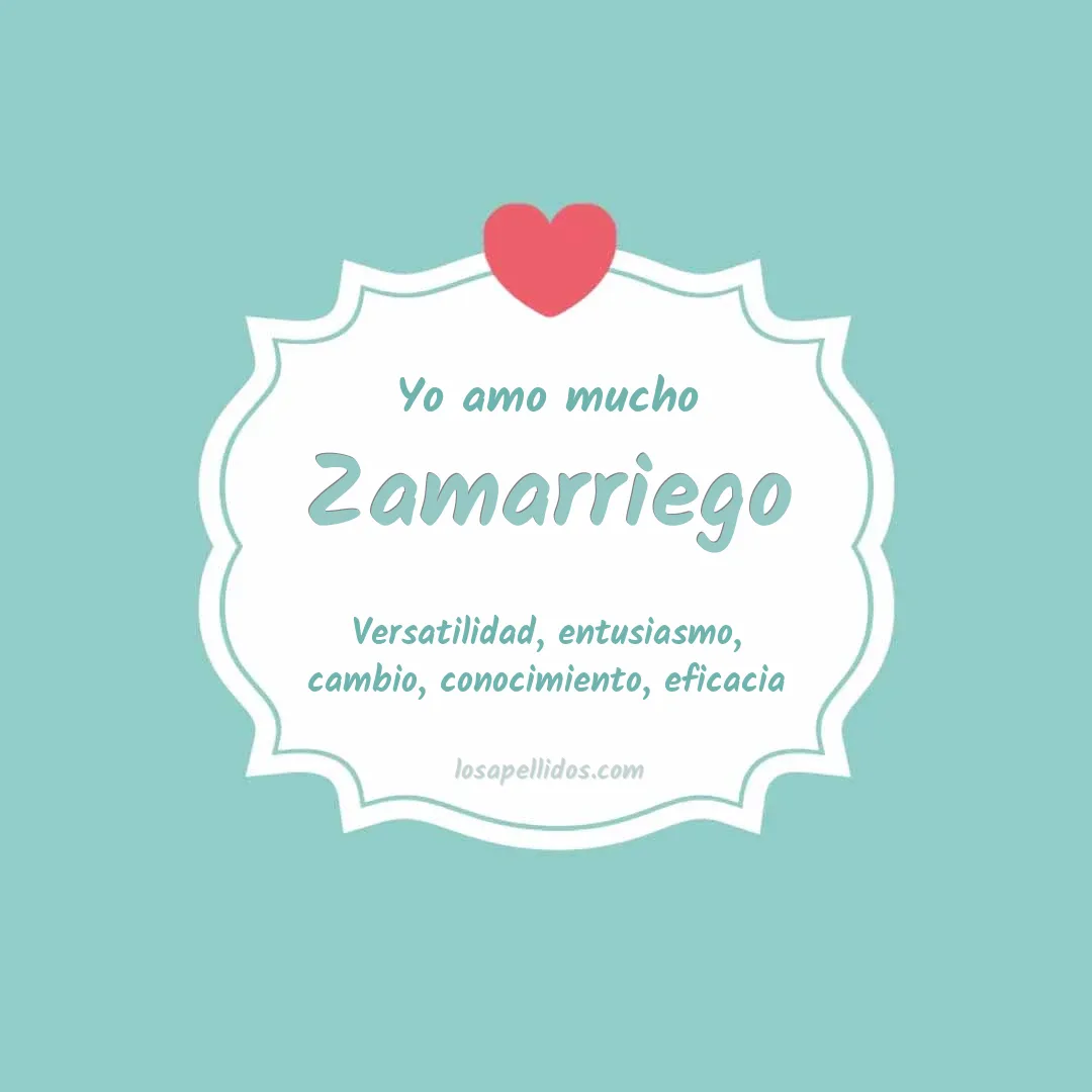 Yo amo mucho Zamarriego
