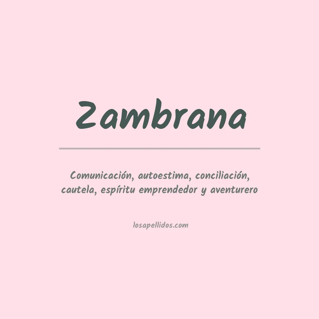 Apellido Zambrana