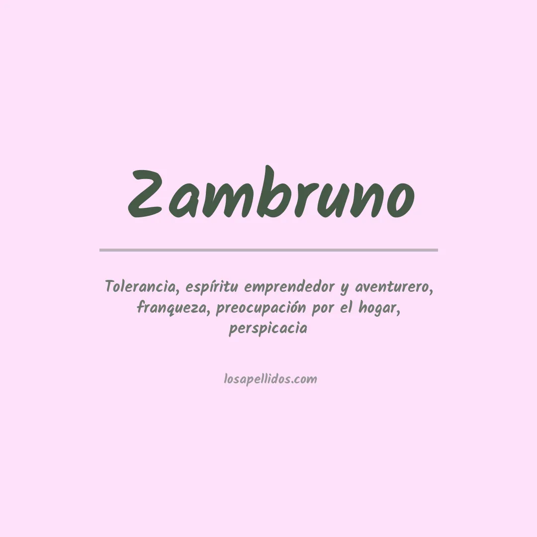 Apellido Zambruno