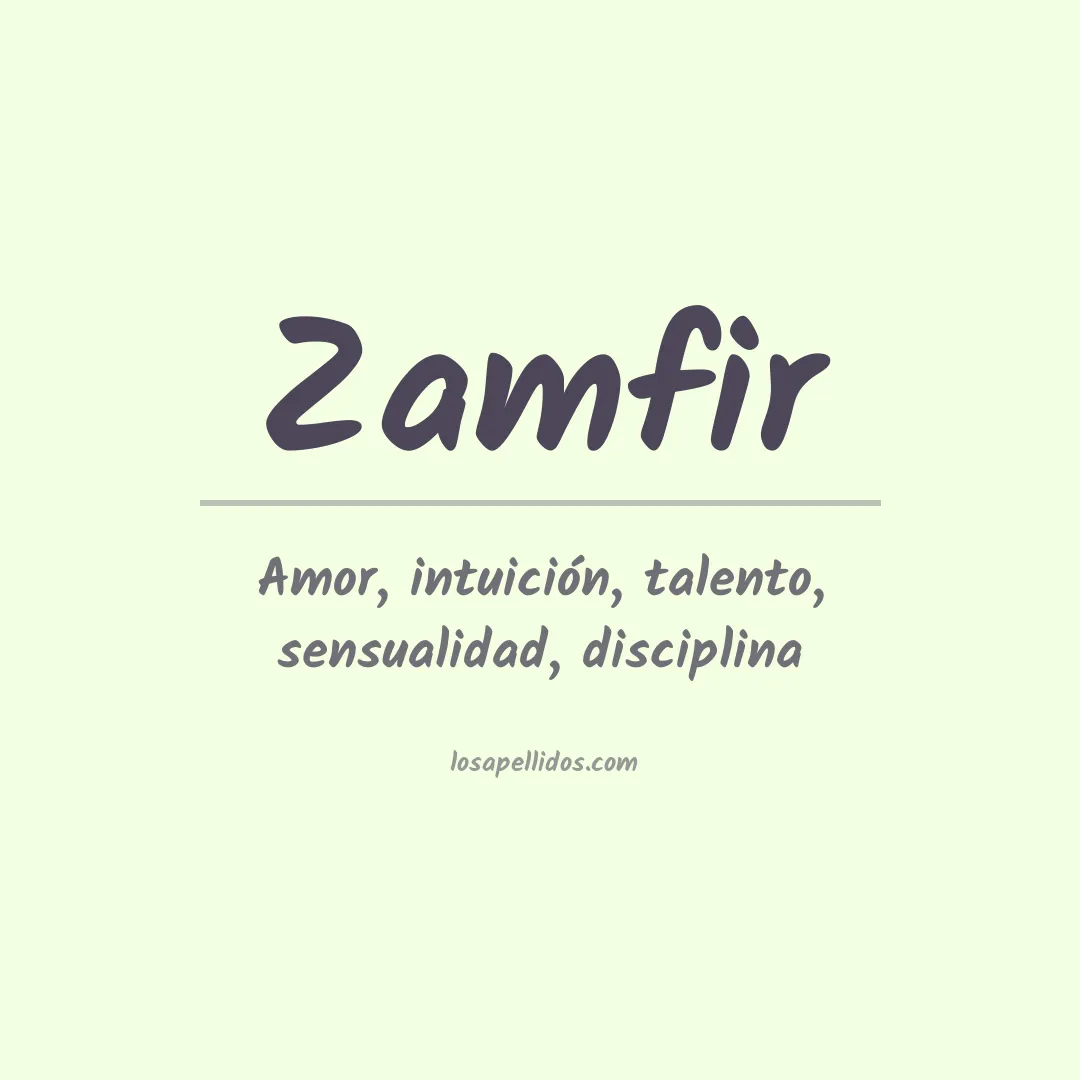 Apellido Zamfir