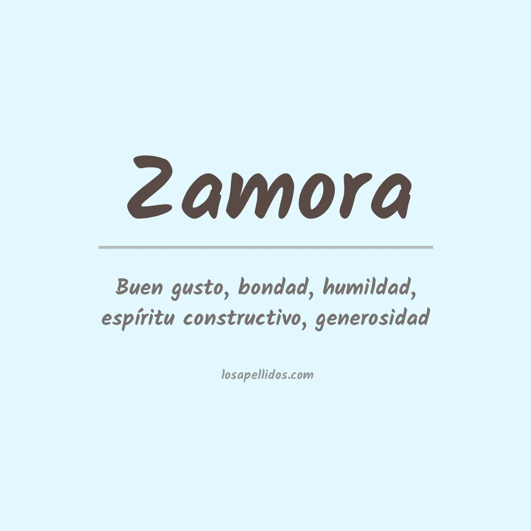 Apellido Zamora