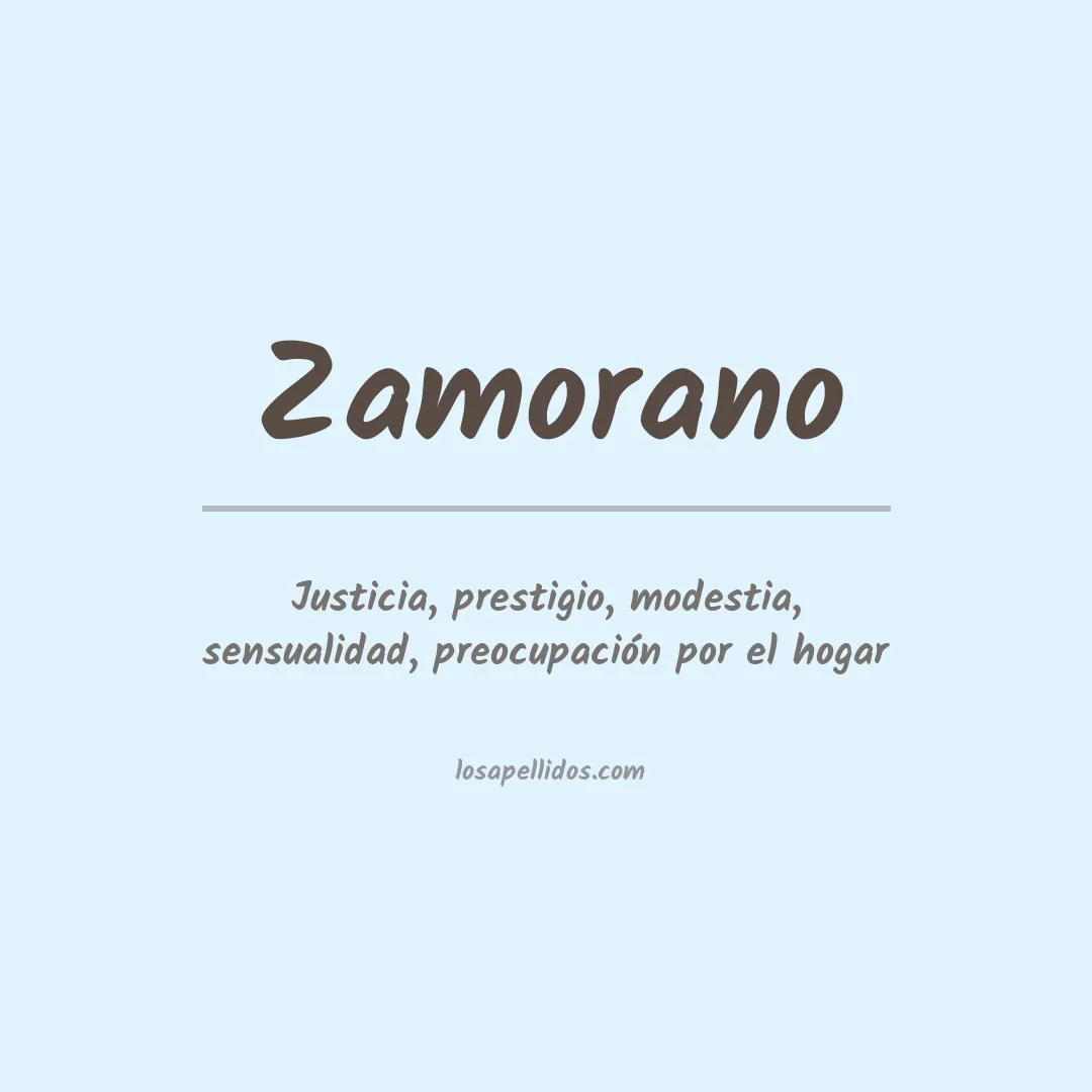 Apellido Zamorano