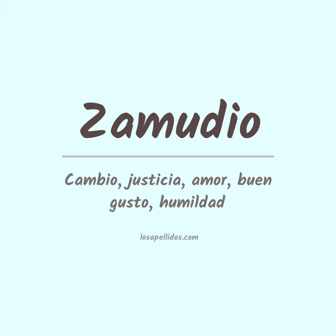 Apellido Zamudio