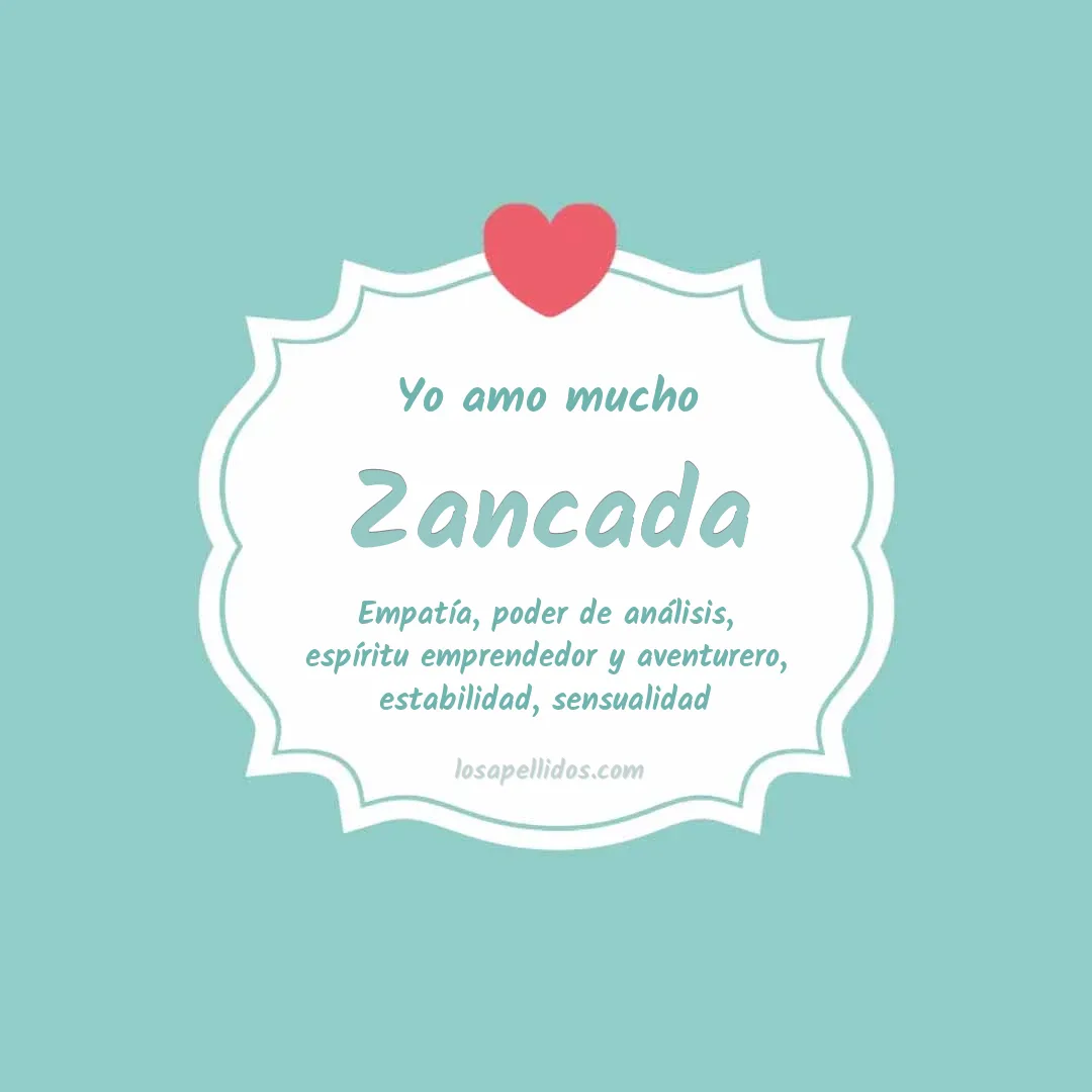 Yo amo mucho Zancada