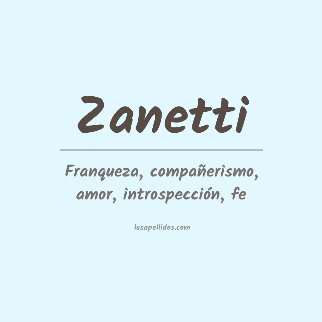 Apellido Zanetti
