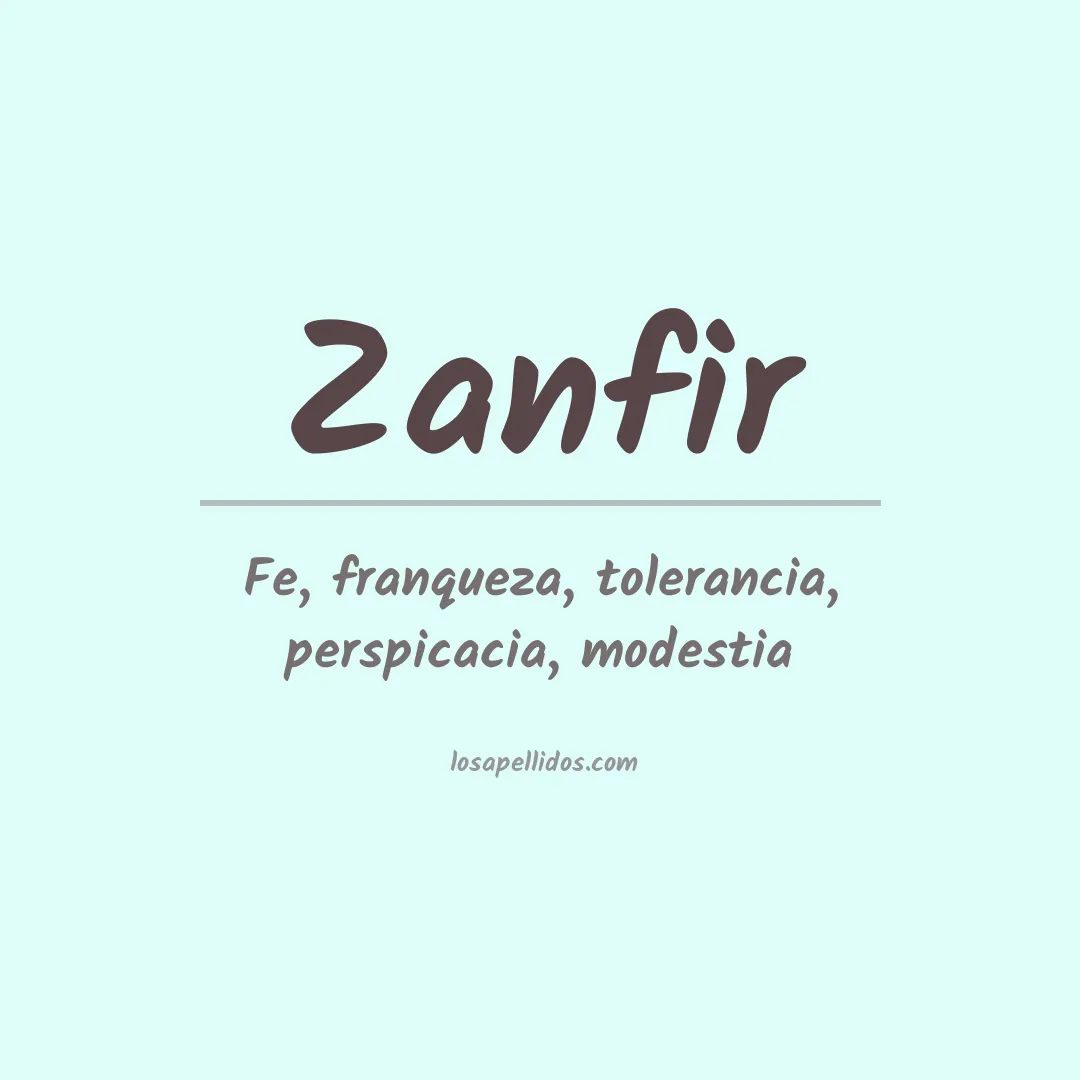 Apellido Zanfir
