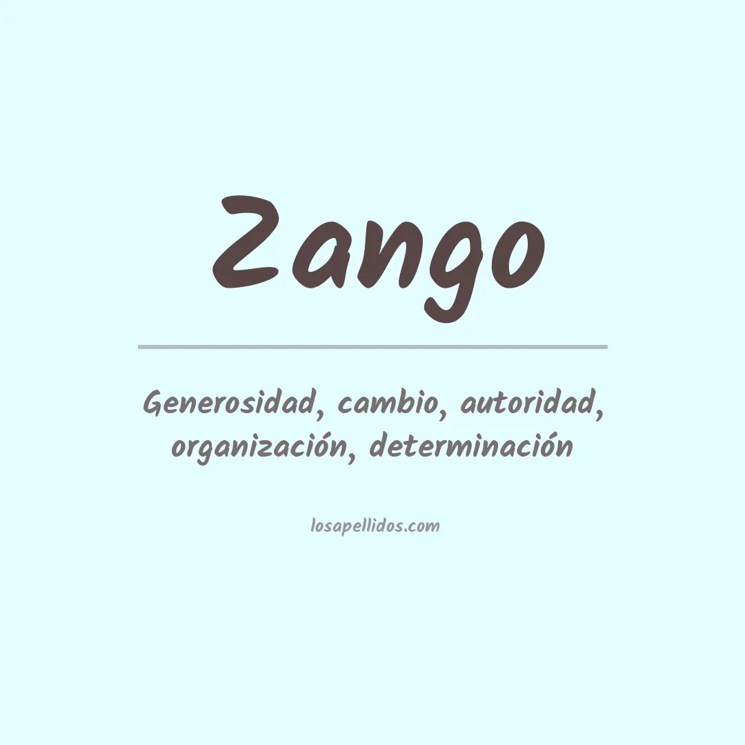Apellido Zango