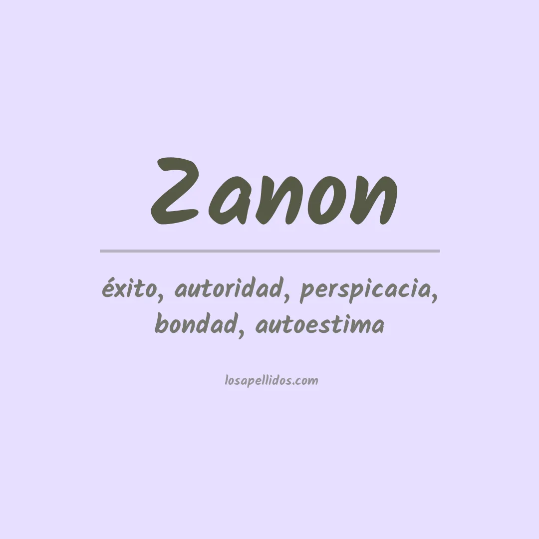Apellido Zanon