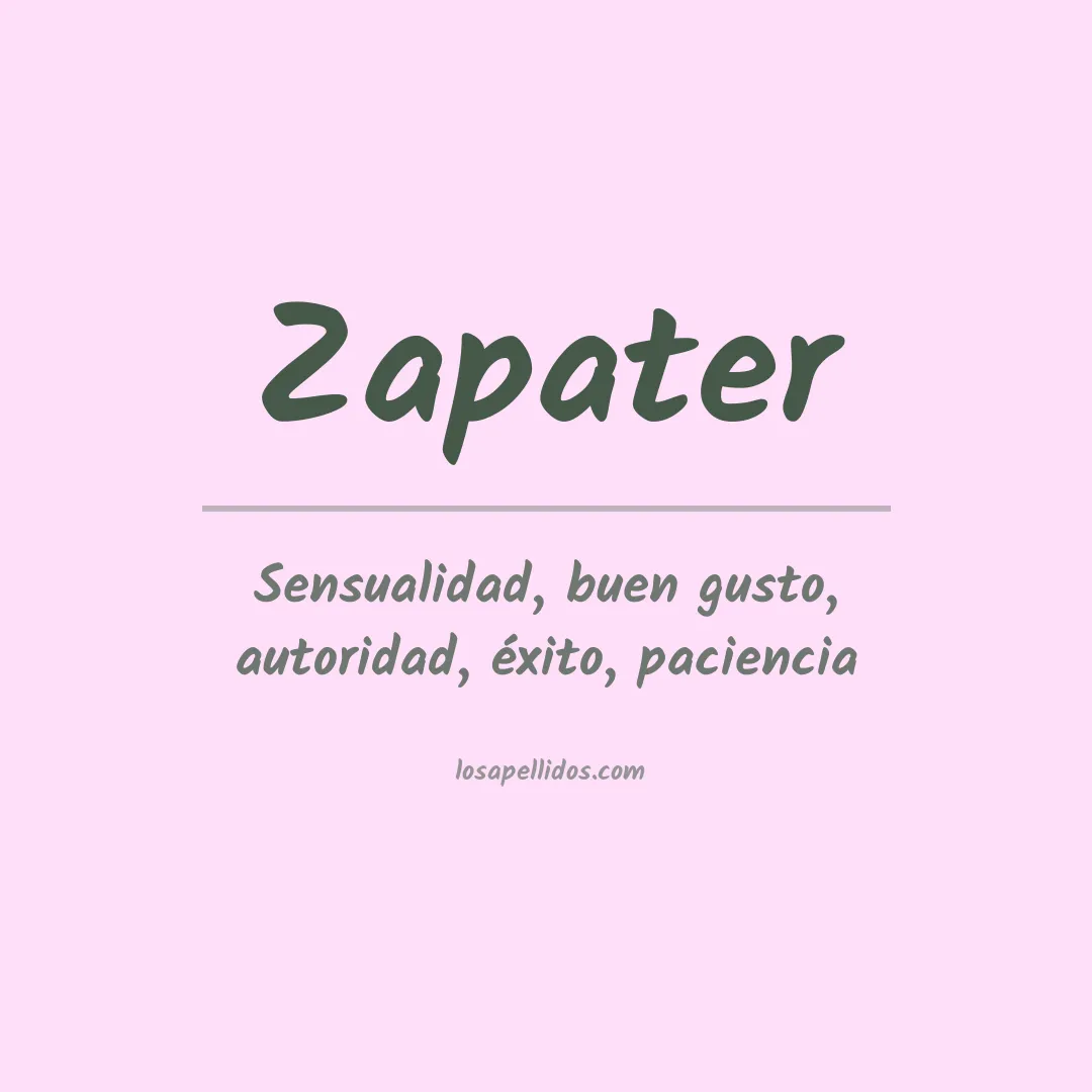 Apellido Zapater