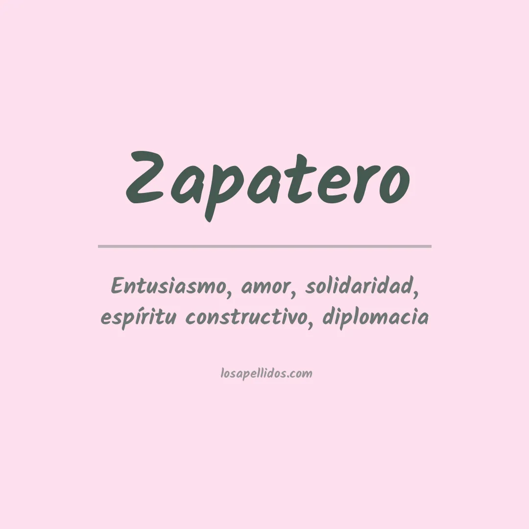 Apellido Zapatero