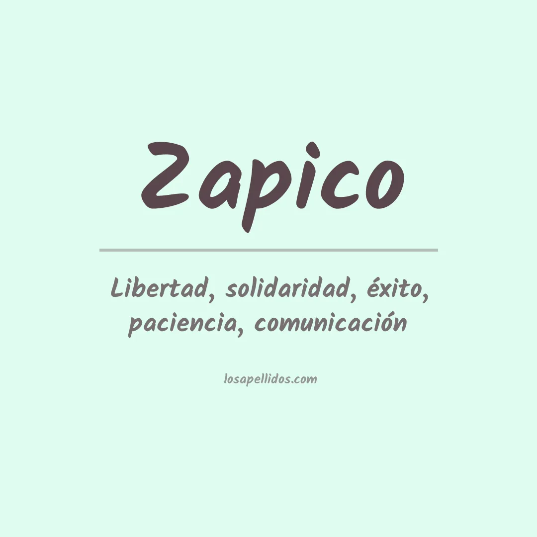 Apellido Zapico