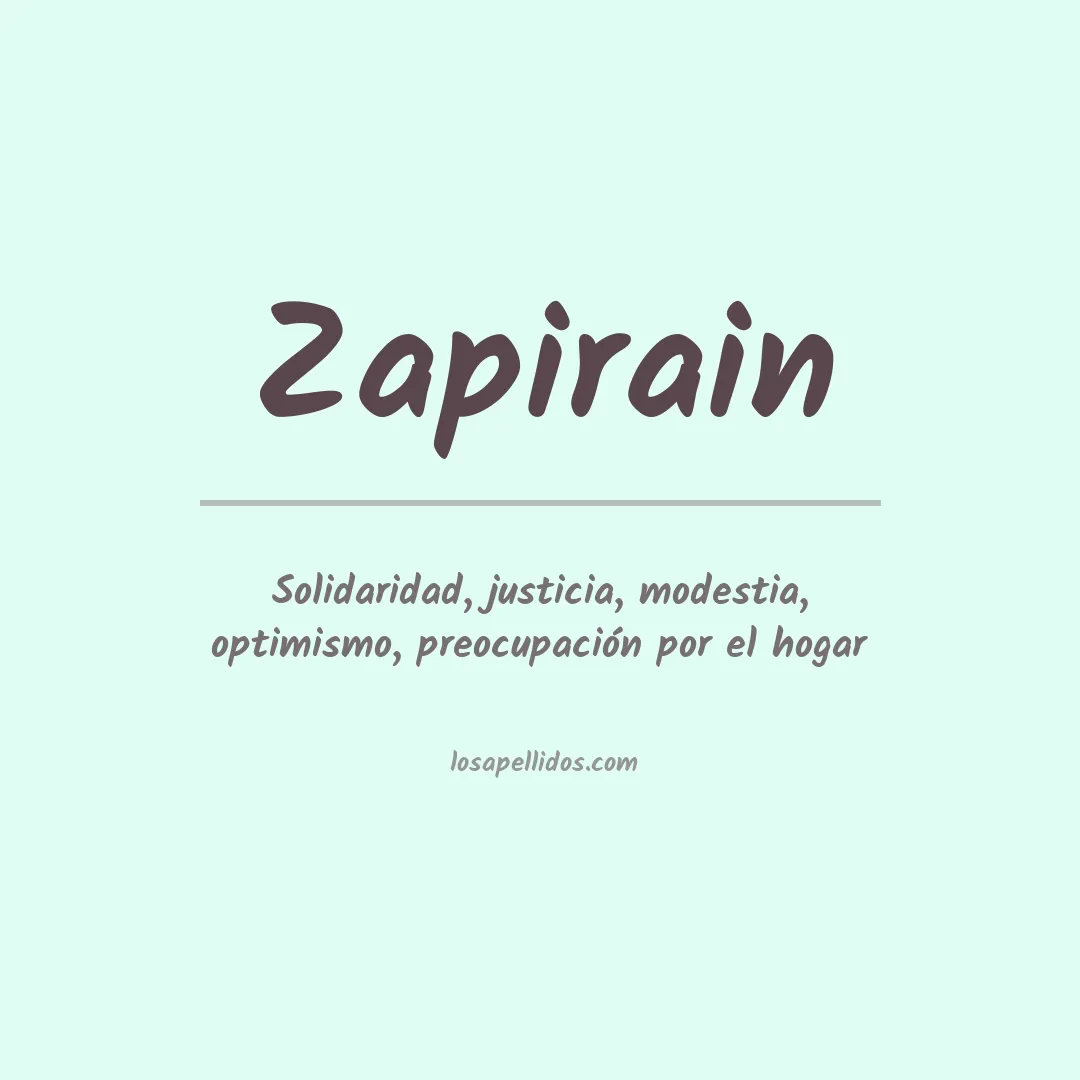 Apellido Zapirain