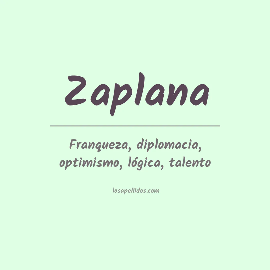 Apellido Zaplana