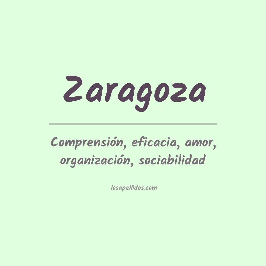 Apellido Zaragoza