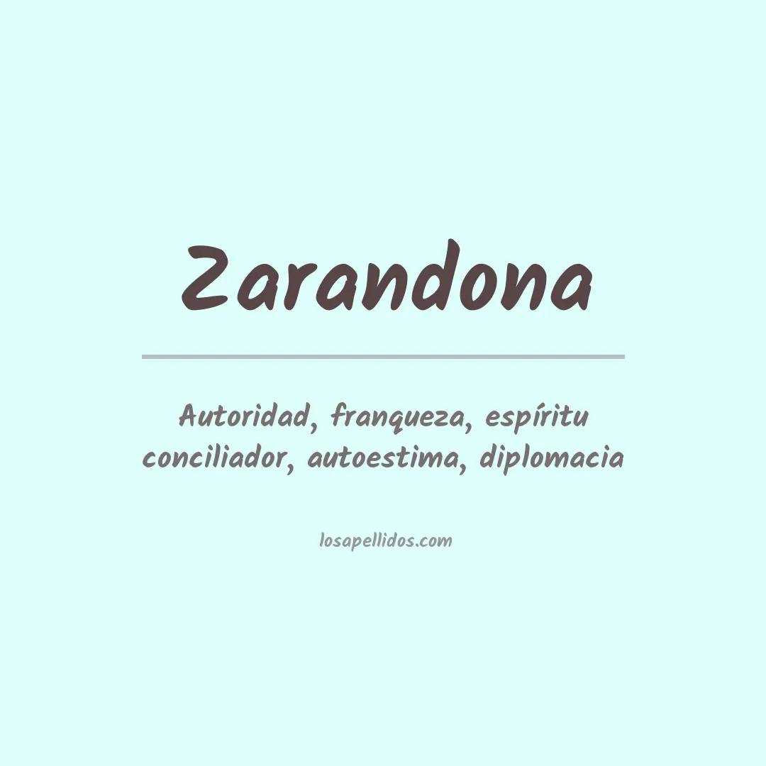 Apellido Zarandona