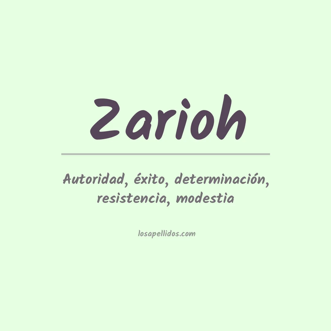 Apellido Zarioh
