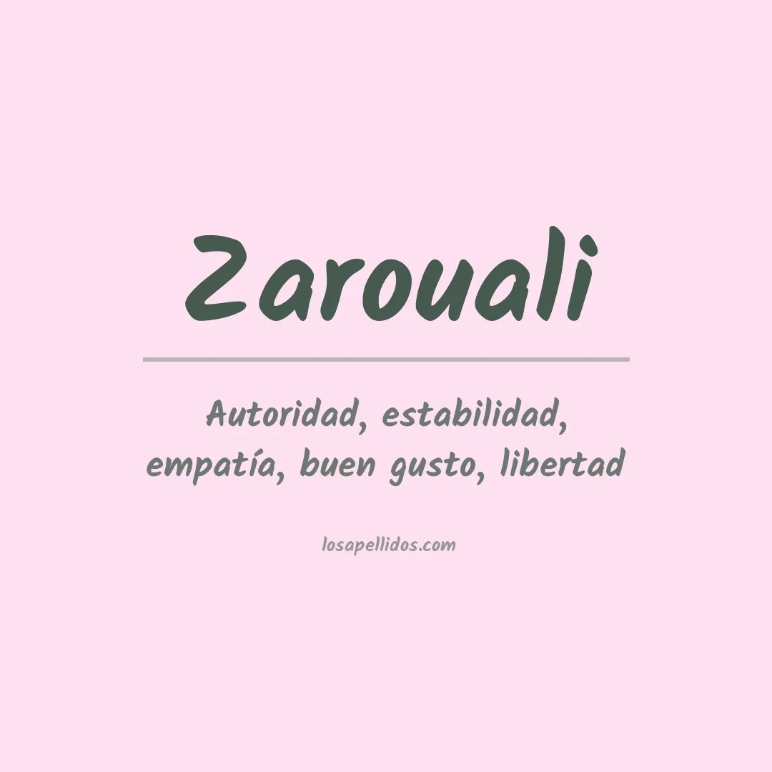 Apellido Zarouali