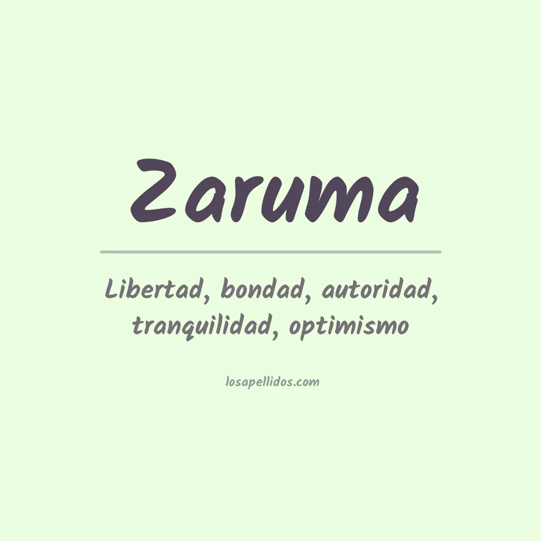 Apellido Zaruma