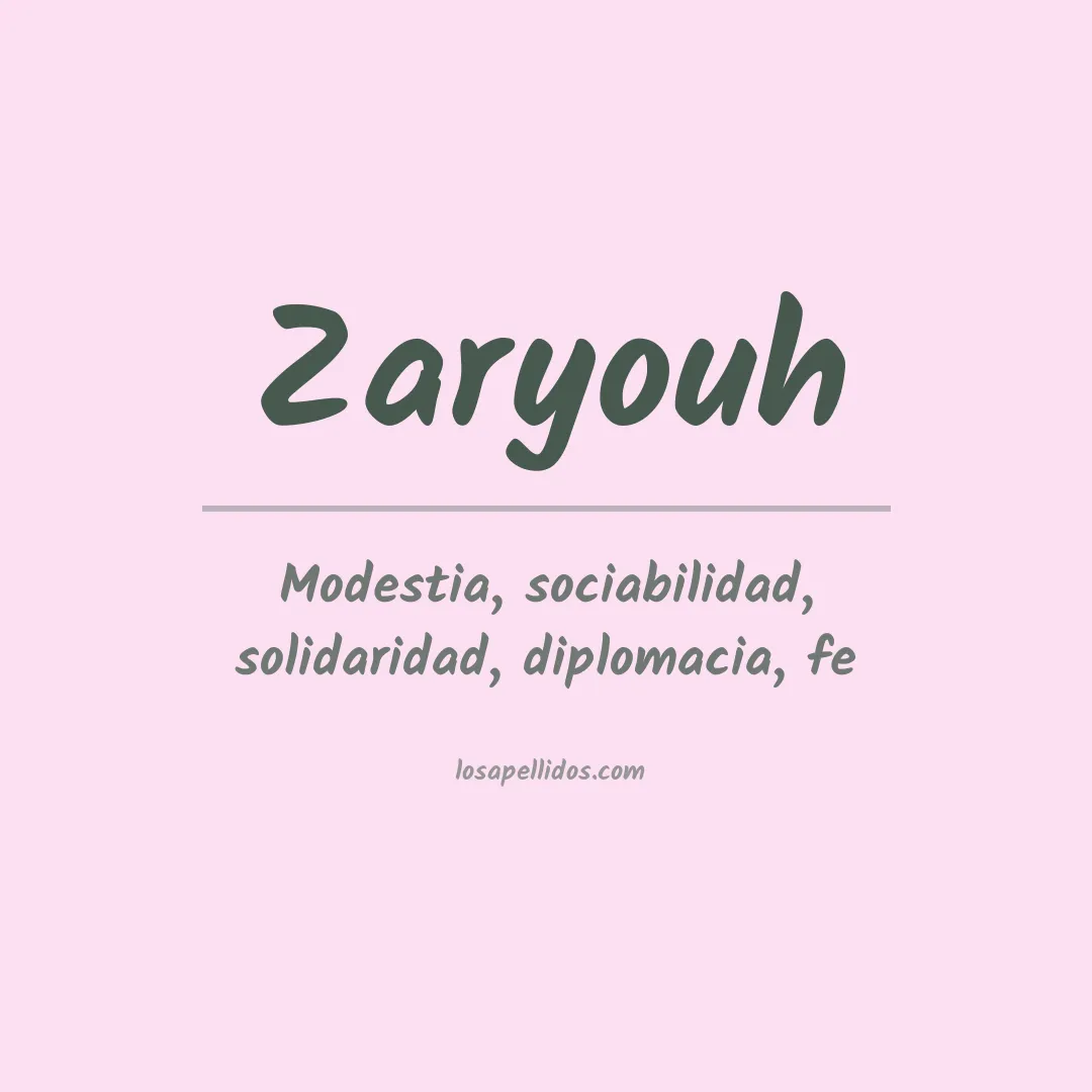 Apellido Zaryouh