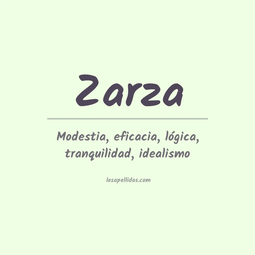 Apellido Zarza