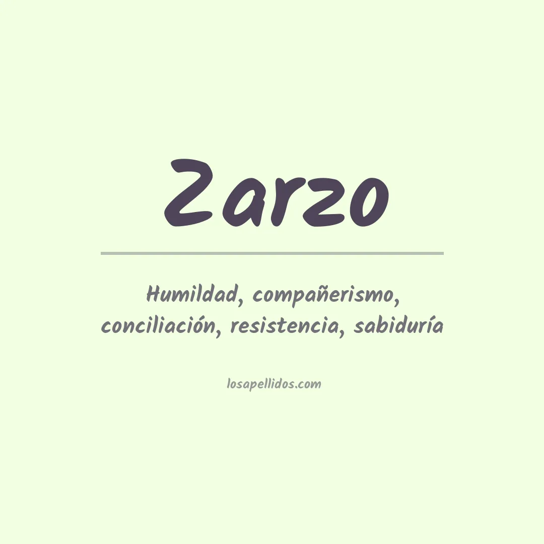 Apellido Zarzo