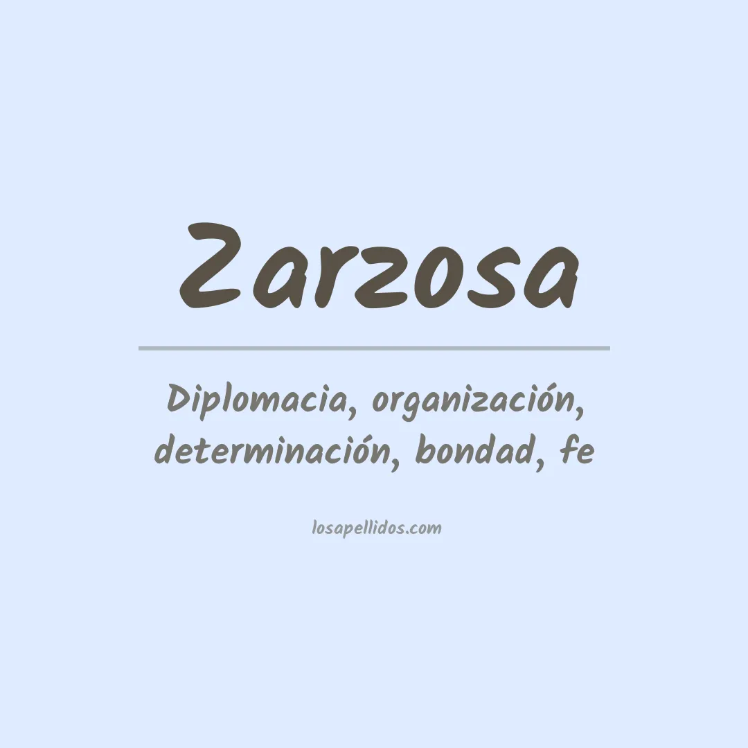Apellido Zarzosa