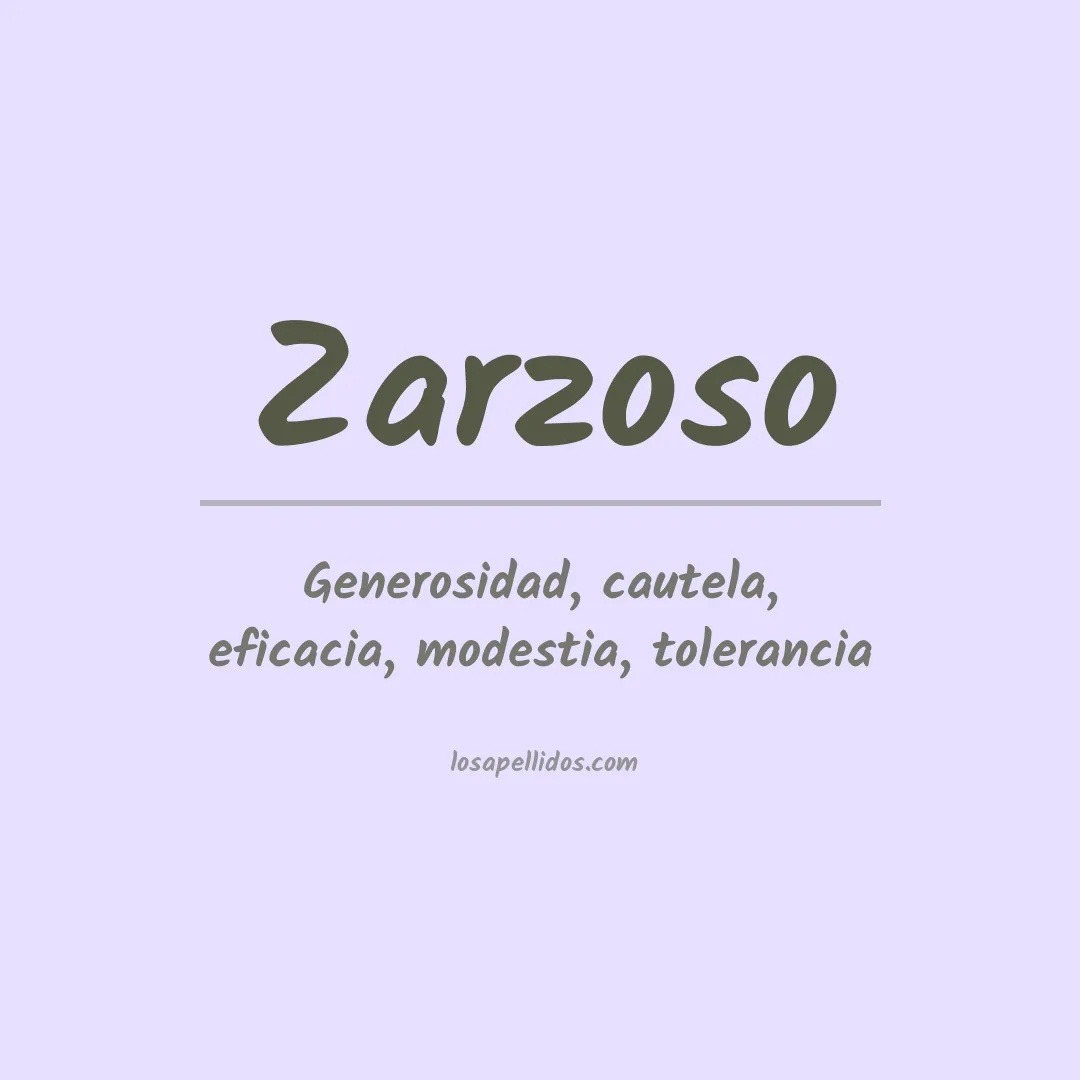 Apellido Zarzoso