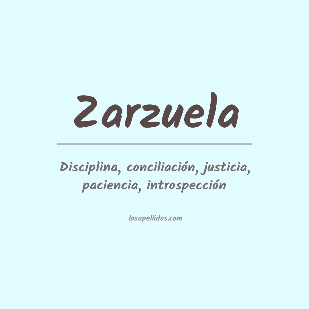 Apellido Zarzuela